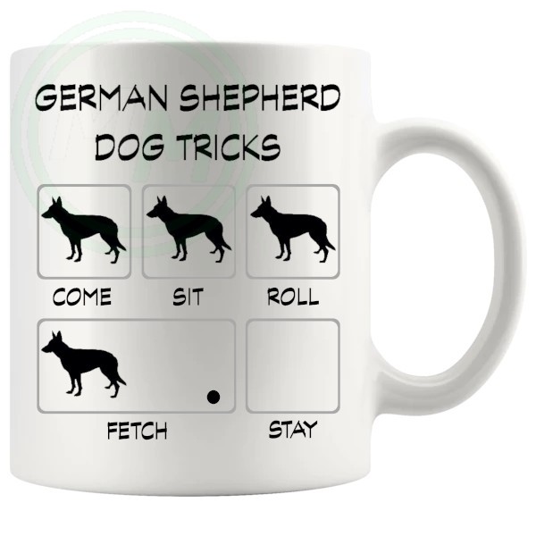 German Shepherd Tricks Mug