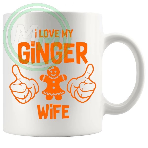 i love my ginger wife Novelty Mug