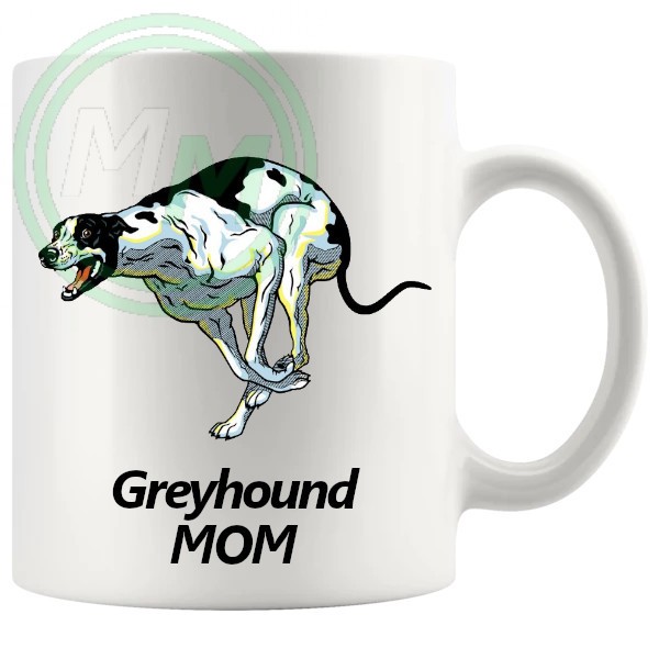 greyhound mom mug