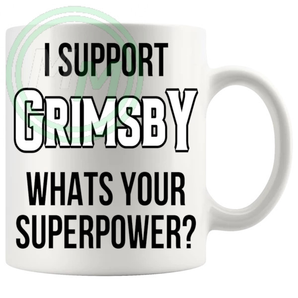 grimsby fans superpower mug