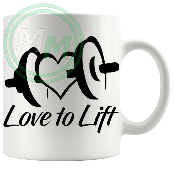 love to lift novelty mug