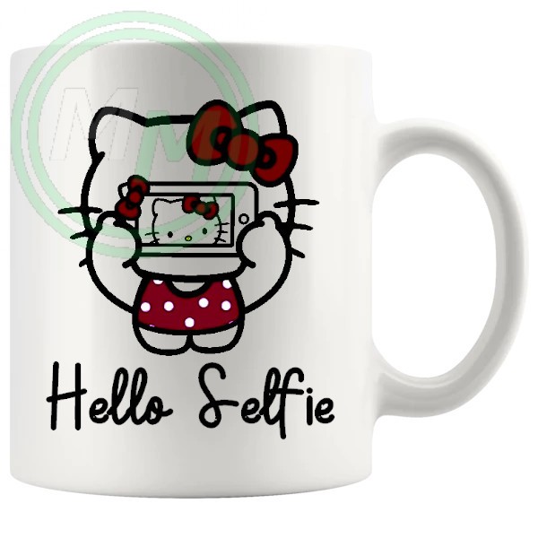 hello selfie mug