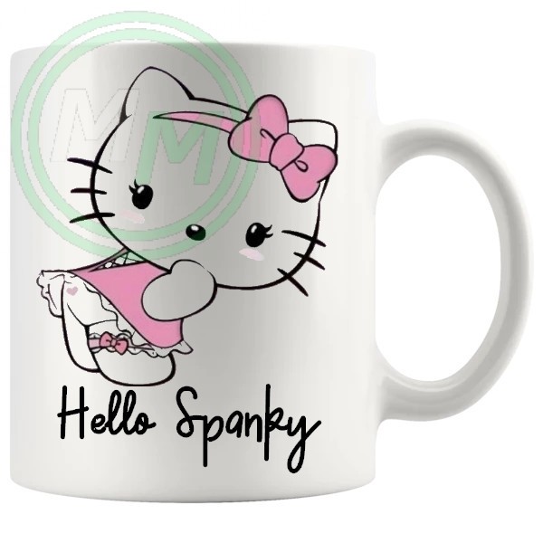 hello spanky mug