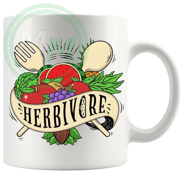 herbivore novelty vegan gift mug