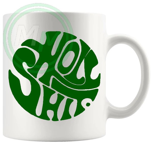 holy shit mug green