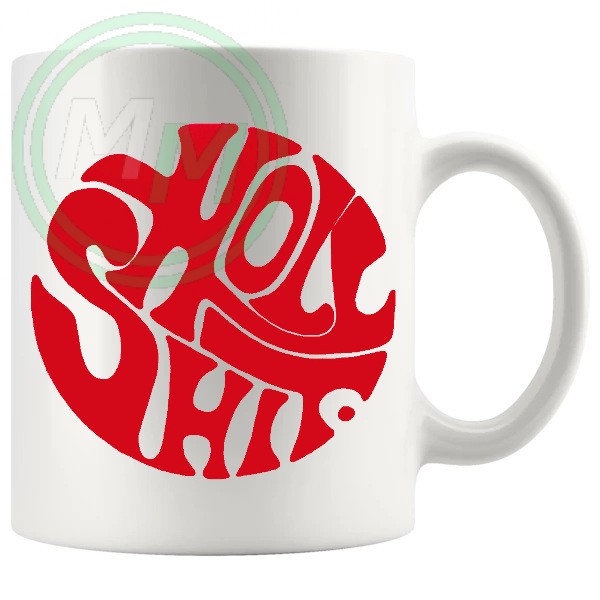 holy shit mug red