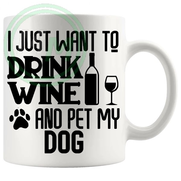 i just want to pet my dog mug