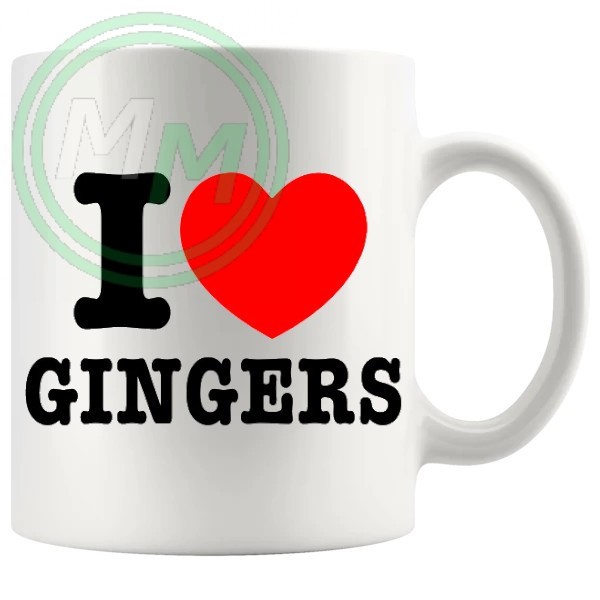 i love gingers style 2 Novelty Mug