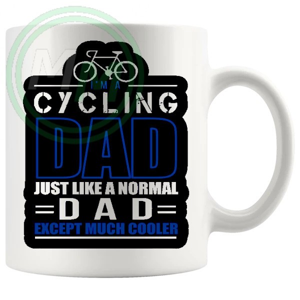 im a cycling dad blue