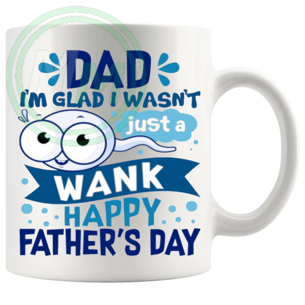 just a wank mug in blue