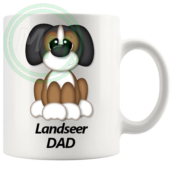 landseer dad mug