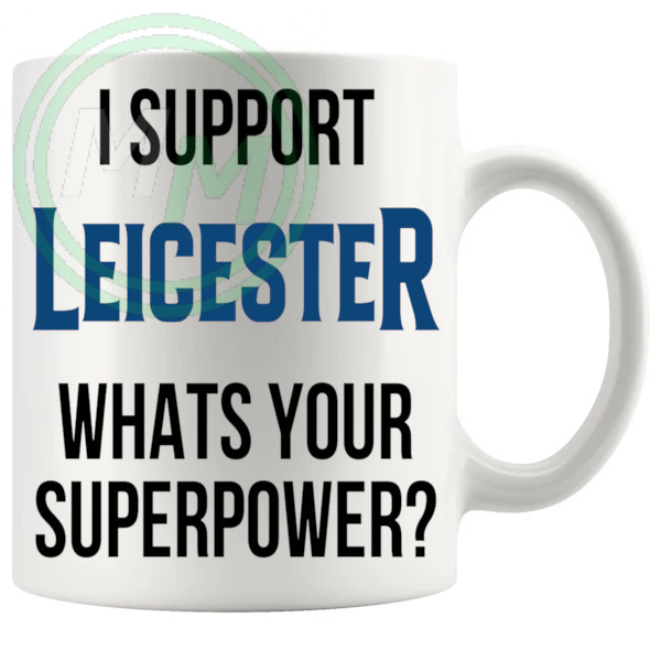 leicester fans superpower mug