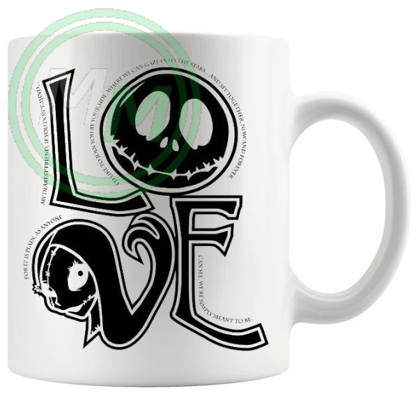 jack skellington love Novelty Mug