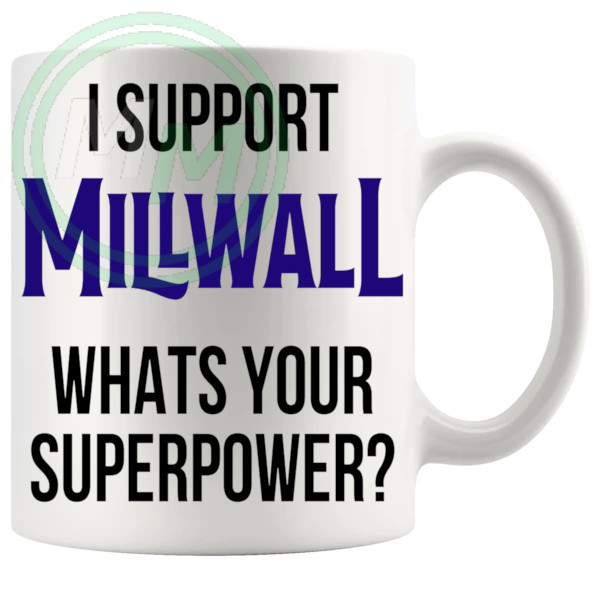 millwall fans superpower mug