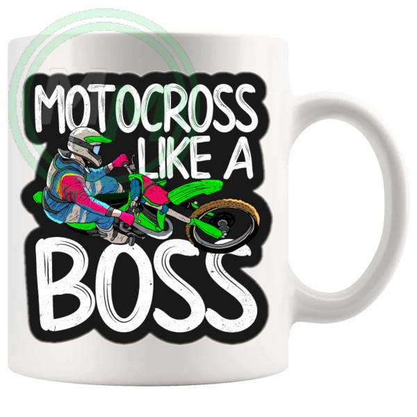 motocross like a boss mug