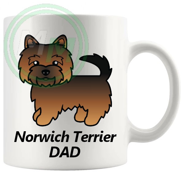 norwich terrier dad mug