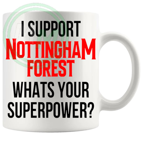 nottingham forest fans superpower mug