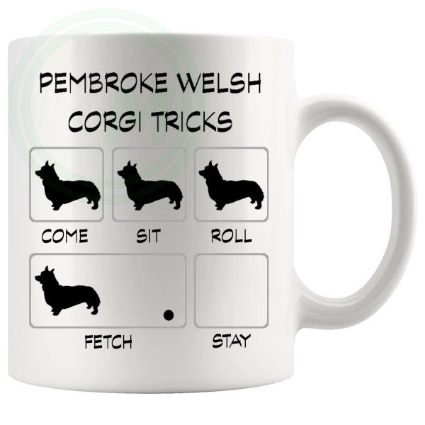 Pembroke Welsh Corgi Tricks Mug