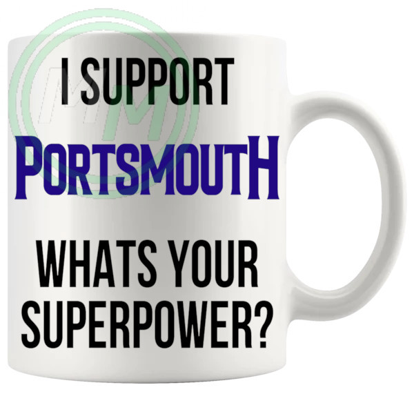 portsmouth fans superpower mug