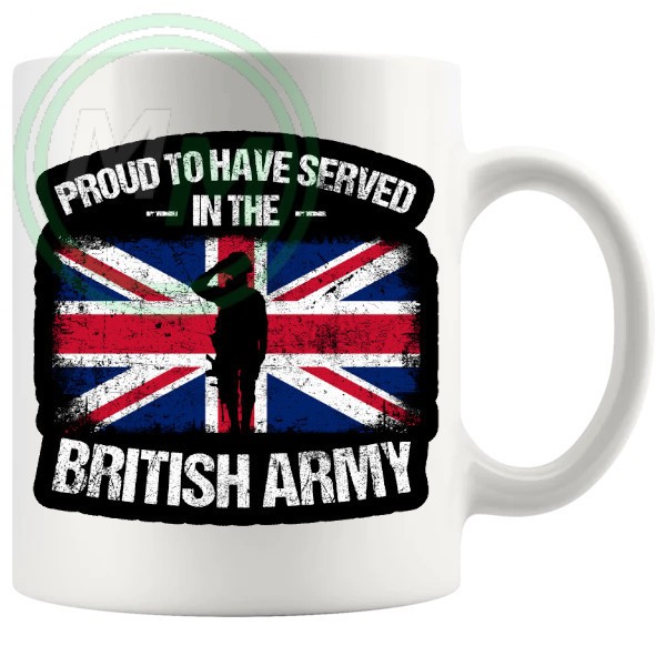 proud to have served in the British army