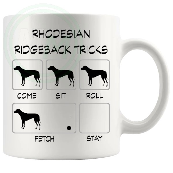 Rhodesian Ridgeback Tricks Mug