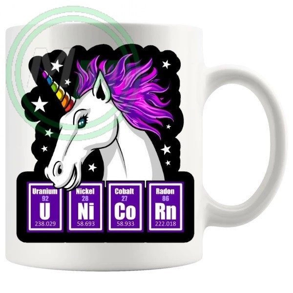 the science of the unicorn novelty mug