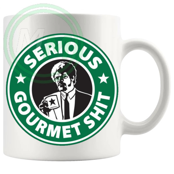 serious gourmet shit mug