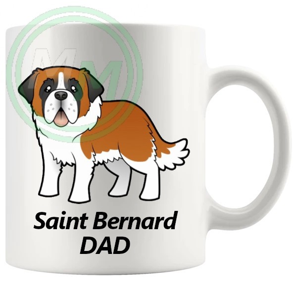 st bernard dad mug