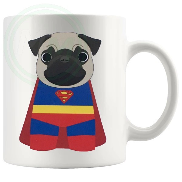 superpug novelty mug