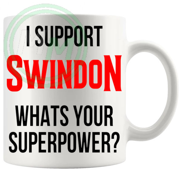 swindon fans superpower mug