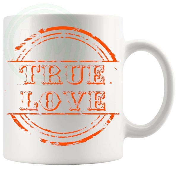 True Love Novelty Mug Orange