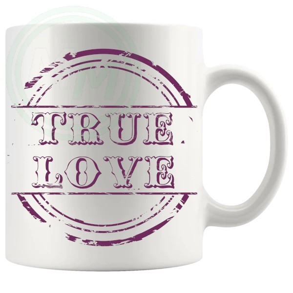 True Love Novelty Mug Burgundy