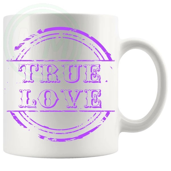 True Love Novelty Mug Purple