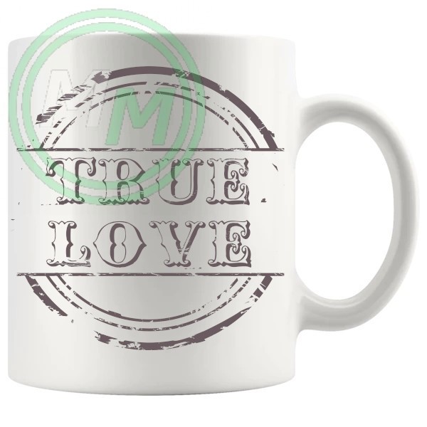 True Love Novelty Mug Grey