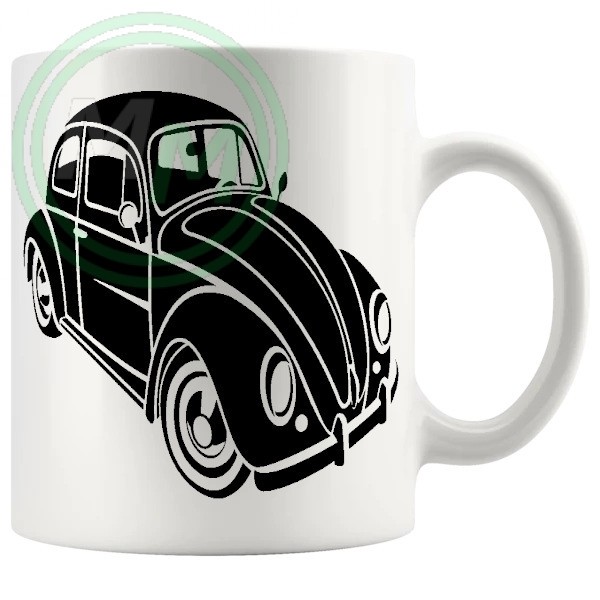 vw beetle mug black