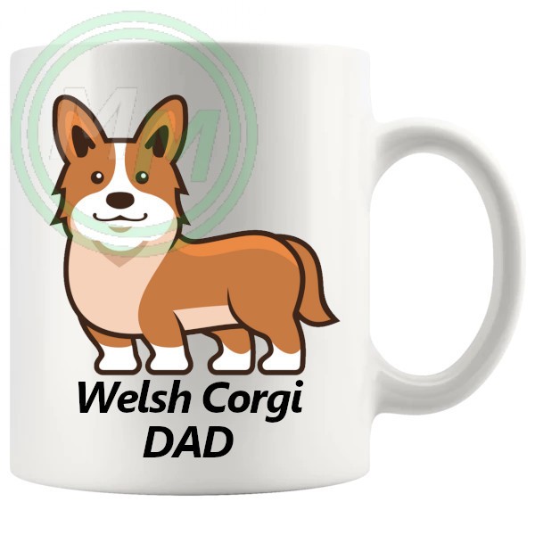 welsh corgi dad mug