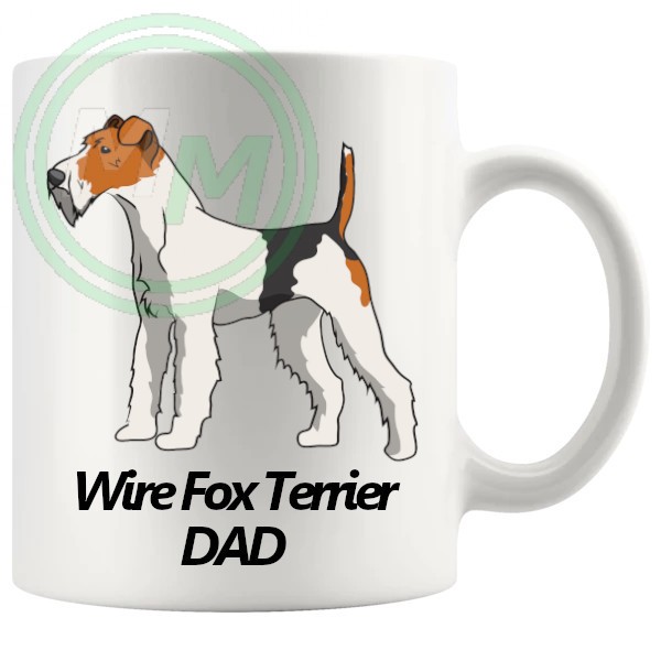 wire fox terrier dad mug