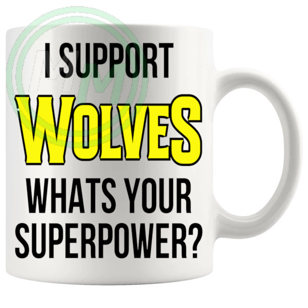 wolves fans superpower mug