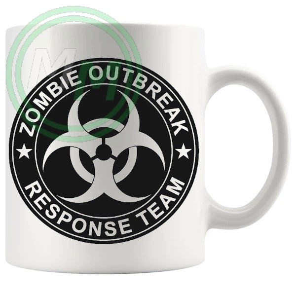 zombie outbreak response team novelty mug