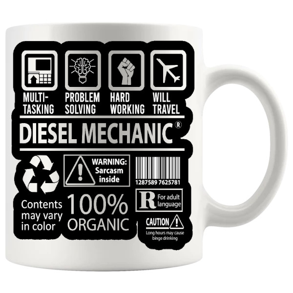 Diesel Mechanic Mug ceramic mug gift