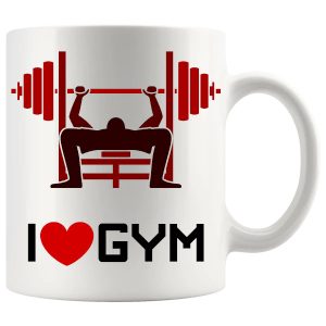 I Love Gym Mug Style 2 funny fitness mug for gym lovers