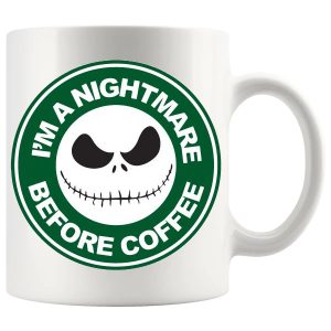 I'm A Nightmare Before Coffee funny coffee mug gift