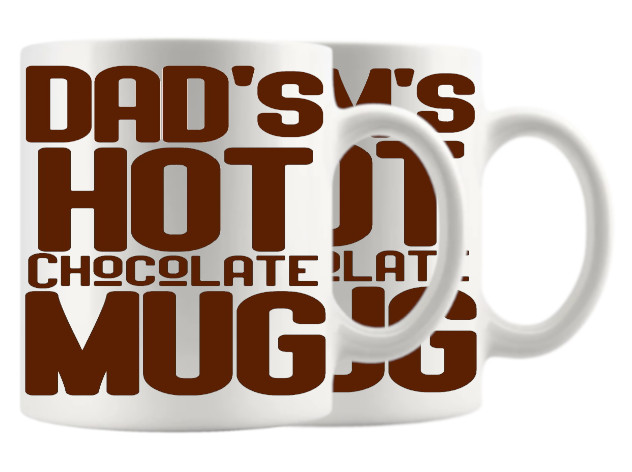 Mom and Dad Hot Chocolate Mug 2 Pack