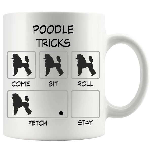 Poodle Tricks Mug funny dog lover gift