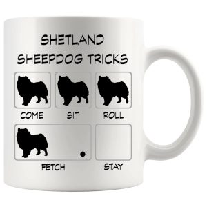 Shetland Sheepdog Tricks Mug funny dog lover gift