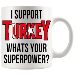 I Support Turkey Mug unofficial football and sports supporter gift
