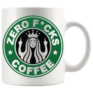 Zero F*cks Coffee mug, rude coffee mug gift