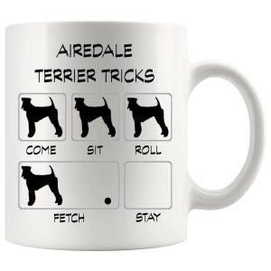 Airedale Terrier Tricks Mug funny dog lover gift