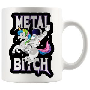 Metal Bitch mug rude music gift