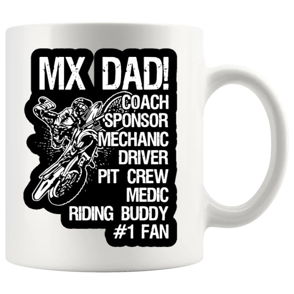 Dirt Bike Dad mug 11oz ceramic mug